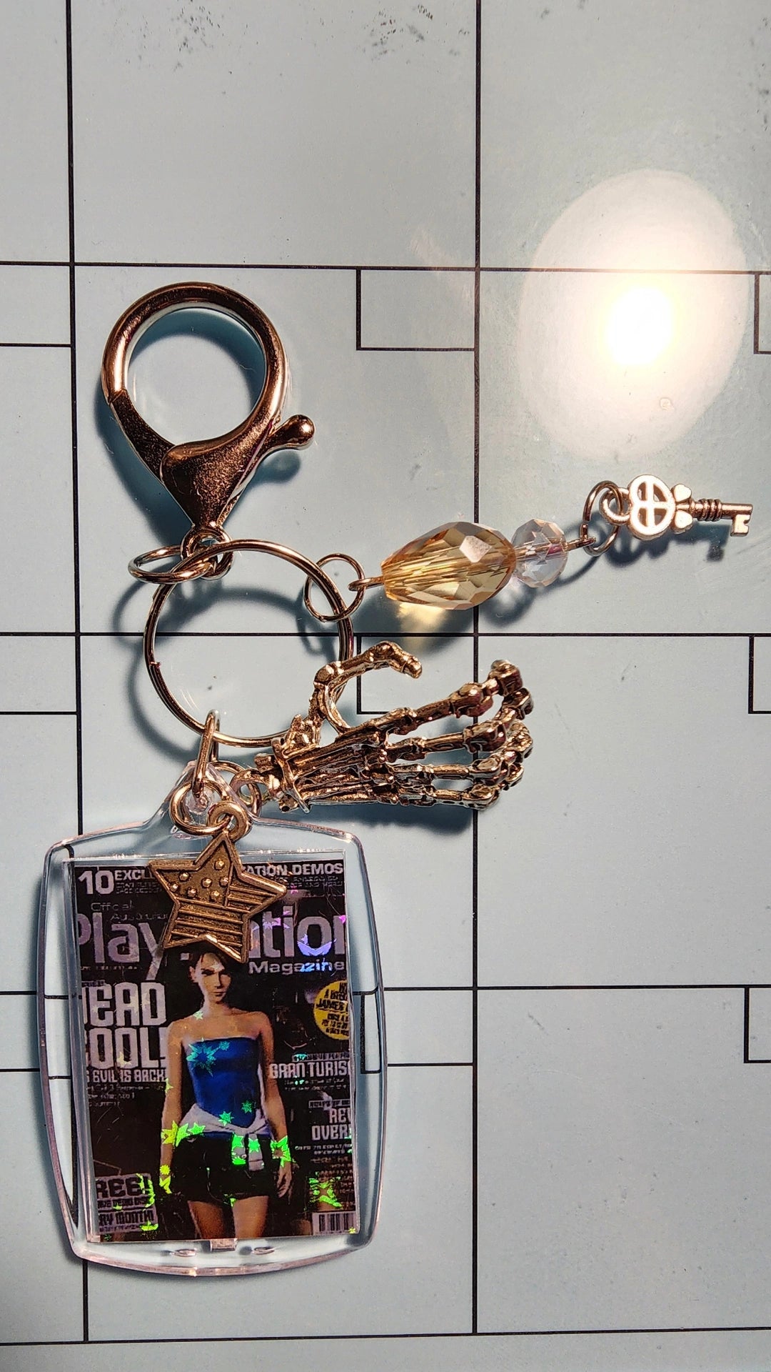 Resident Evil Coquette Keychain (Gyaru Girl)