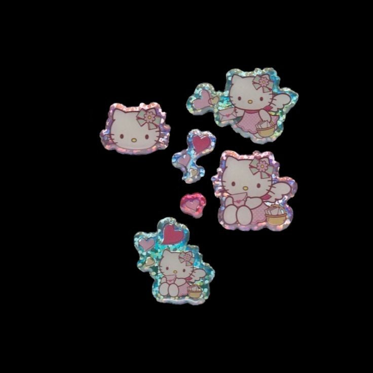 Sanrio Style Holographic Sticker Pack (Set of 10)