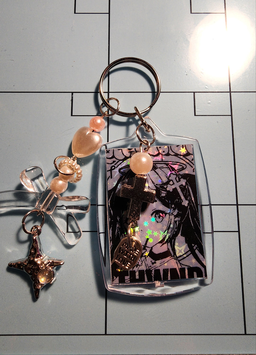 Goth Gyaru Girl Keychain (Coquette Collection)