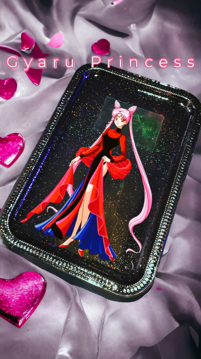 Black Lady Sailor Moon Prismatic Rolling Tray 1A (Made 2 Order)