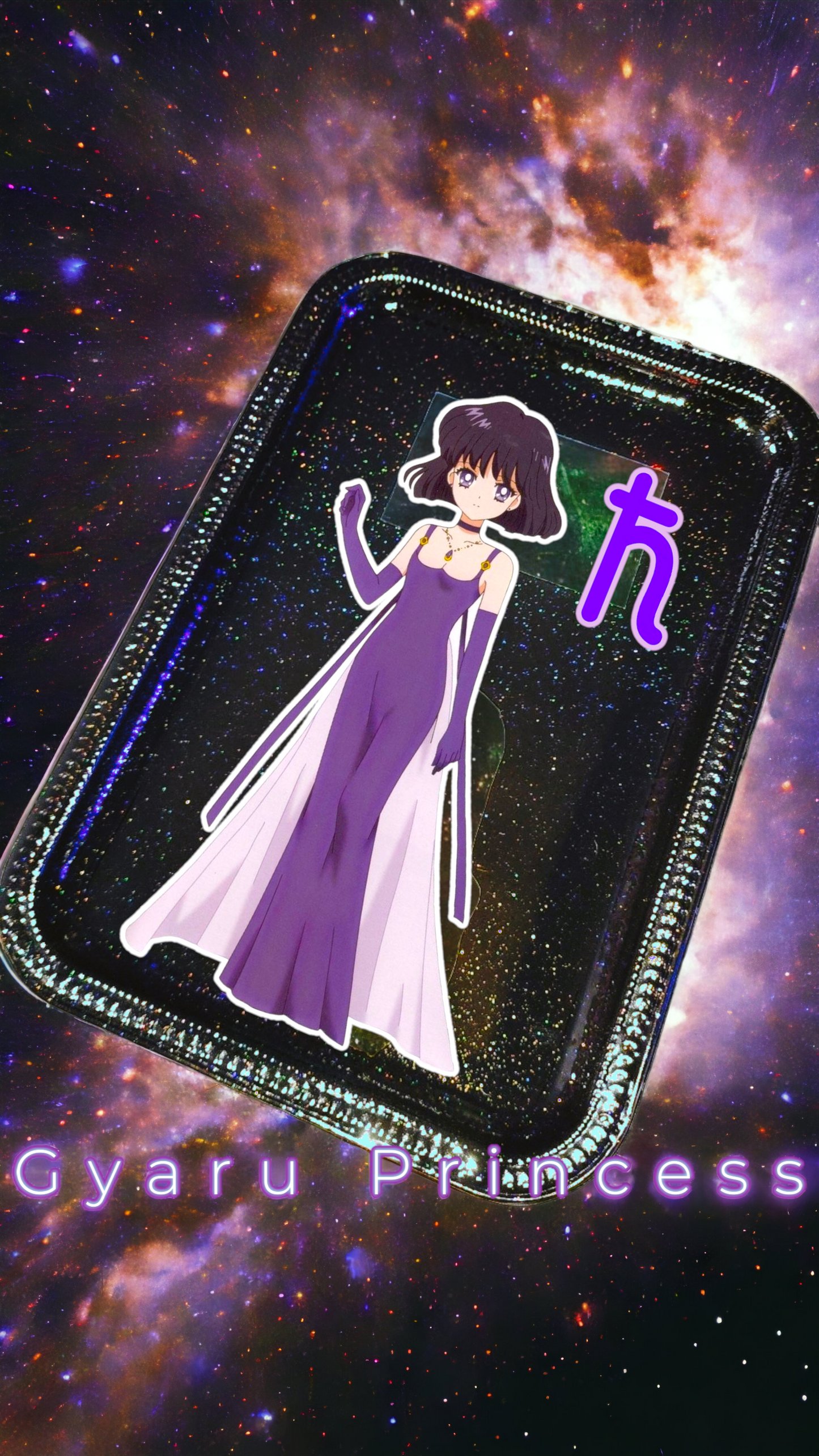 Elegant Hotaru Sailor Saturn Prismatic Rolling Tray