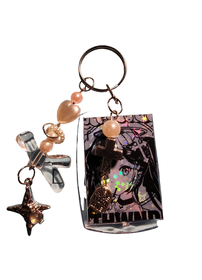 Goth Gyaru Girl Keychain (Coquette Collection)