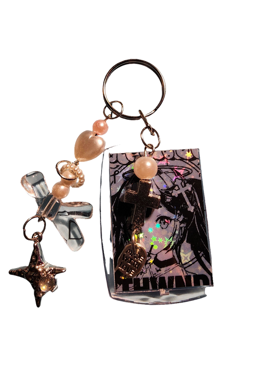 Goth Gyaru Girl Keychain (Coquette Collection)