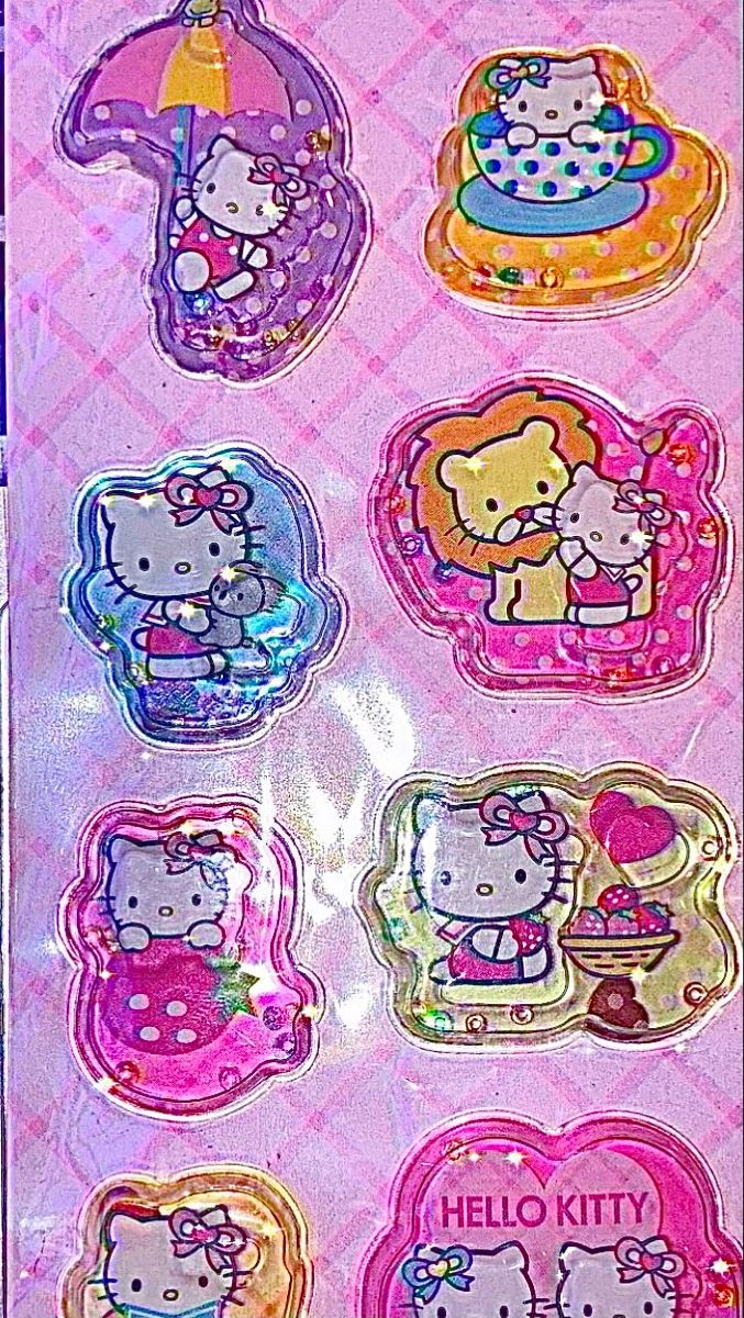 Sanrio Style Holographic Sticker Pack (Set of 10)