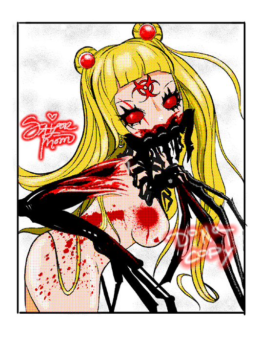 Toxic Cyber Sailor Moon Owner's Original Art Print (Gyaru)