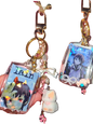 Serial Experiments Lain Coquette Double-Sided Keychain (Gyaru Girl)