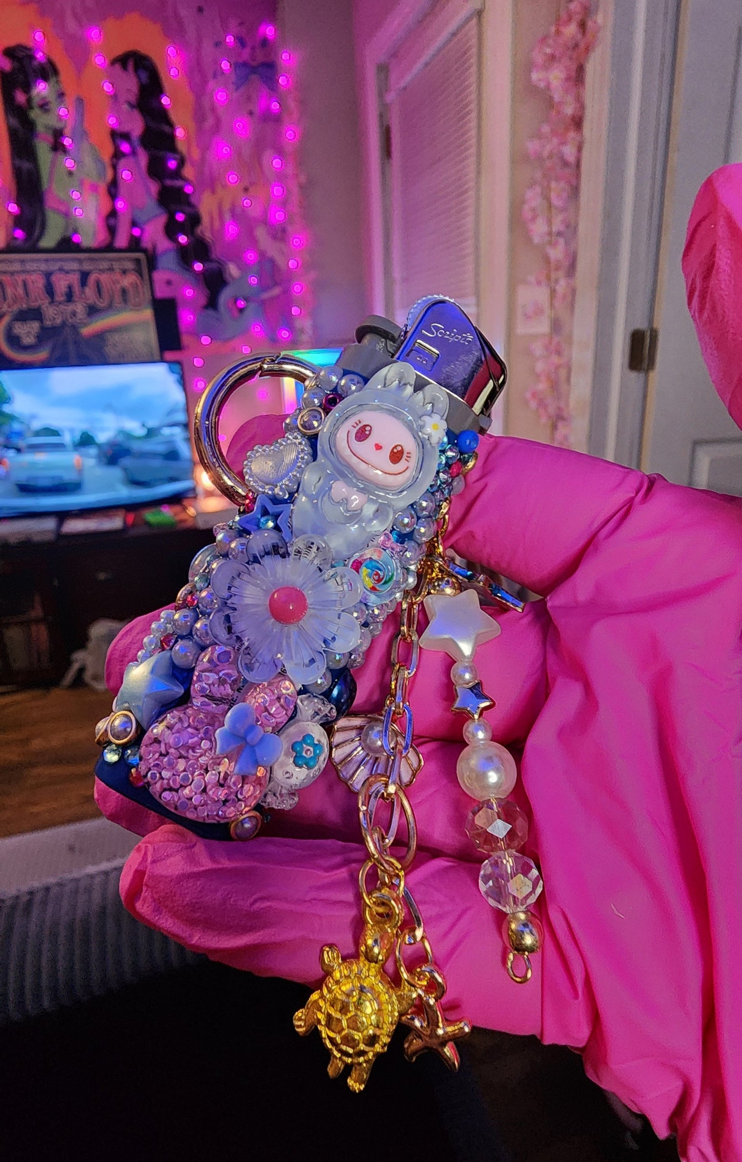 Labubu Inspired Coquette Candy Lighter (Gyaru, Spring Sakura, Smoke Shop)